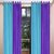 Akash Ganga Polyester Multicolor Eyelet Door Curtains (Set of 4) (7 Feet) CUR4-ST-369-7