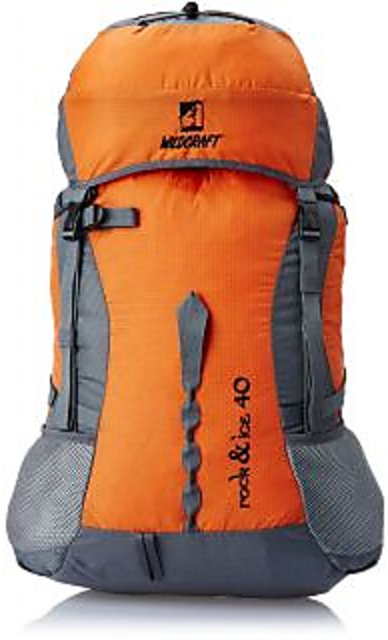 wildcraft 60 ltrs orange rucksack