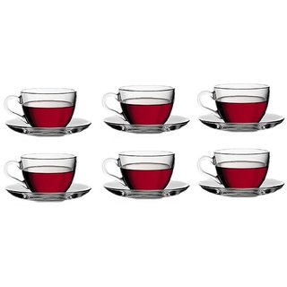 Buy Pasabahce Basic Set of 6 Cup Saucer,238 ml Online @ ₹1668 from ...