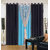Akash Ganga Polyester Multicolor Long Door Eyelet Curtains (Set of 4) (9 Feet) CUR4-ST-405-9