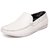 Mens White Casual Loafers Shoe