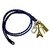 Men Style New Arrival Real LeatherRope Cuff  Handmade Braided   Blue  Leather Rope with Multiple Charm Bracelet For Men
