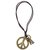 Men Style Antique Vintage Cross Dog Tag Hollow Peace Symbol  Gold  Leather Peace  Pendent For Men And Women