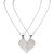 Men Style New Arrvial Couple Heart love  Silver  Stainless Steel Heart Pendent For Men And Women