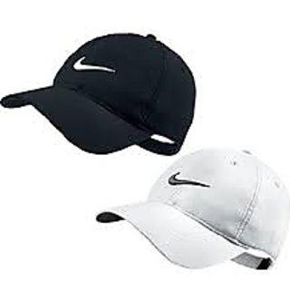 Buy caps for man set of 2 black white cap Online 333 from ShopClues