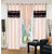 Akash Ganga Polyester Multicolor Eyelet Door Curtains (Set of 3) (7 Feet) CUR3-ST-140-7