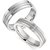 RM Jewellers CZ 92.5 Sterling Silver American Diamond Amazing Stylish Couple Band For Men and Women