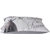 Sanaa Ladies with 3-D Bow  Gown Cushion Cover-Offwhite/Grey Comb 30x50 Cms