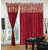 Akash Ganga Polyester Multicolor Eyelet Door Curtains (Set of 3) (7 Feet) CUR3-ST-164-7