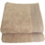 Lushomes Cotton Light Brown Hand Towel Set (Pack of 2)