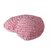 Sanaa Heart Shaped Frilled Cushion, Pink, 40x40 Cms