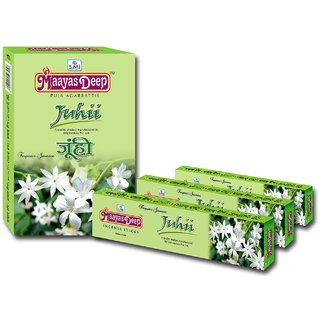 MaayasDeep Juhii Incense Sticks-Jasmine Fragrance-Pack Of 8 Regular Pack-Total Approx-120 Sticks