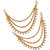 Pourni Traditional Golden Antique finish Ear Chain - PRERchain02
