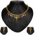 Pourni Traditional Golden finish necklace Earring Set - PRNK37