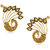 Spargz Peacock Design Ear Cuff Studded with LCT Color Stone AIER 469