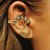 Spargz Peacock Design Ear Cuff Studded with LCT Color Stone AIER 469
