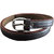 Verceys Black And Coffee Brown Texture Leather Finish Belts For Women - Free Size