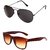 Closer Brown Wayfarer Sunglasses For Men  Women-Combo-Xz260-286A