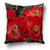 Red Flower Background Cushion Cover