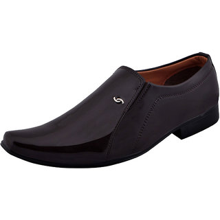 Fausto MenS Brown Formal Slip On Shoes (FST 3218 BROWN)