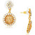 Spargz Traditional Round Gold Earring With AD Stone AIER 476