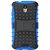 Zhopix Kickstand Armour Dual Layer Rugged Back case cover For MOTO G3  Blue