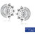 0.44ct Natural Diamond Earring Set 925 Sterling Silver Earring Stud ER-0009S