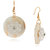 Spargz  Fashionable Floral Design Round Sea Shell Earring  AIER 483