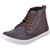 Fausto MenS Brown Sneakers Lace-Up Shoes (FST 1051 BROWN)