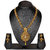 Pourni Traditional Golden finishing Long Necklace Set with Stunning Earring for bridal jewellery necklace Earring Set