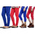Indiweaves Women Cotton Bio-Wash Legging With Women Cotton Capri Set Of - 4  71031357180614-Iw-M