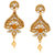 Spargz Ethnic Design Gold Finish Earring Suspended with Pearl AIER 519