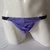 Imported Sexy Mens Metal Ring Stretch Pouch Thong Underwear Purple
