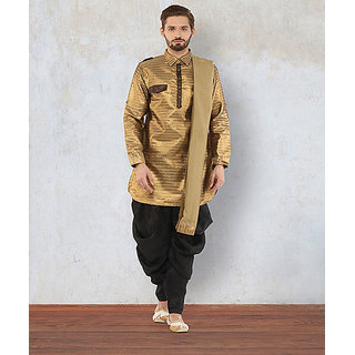 Golden hotsell pathani suit