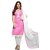 Womens Ethnic Lovely Plain Unstitched Jute Silk Casual Wear Dress Material with Embroidered Dupatta