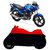 Superior Quality Bike Body Cover Red and Black for TVS Star City Plus