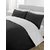 5Pc Reversible Duvet/Razai CoverSet 200 Thread Count Cal-King 100 Egyptian Cotton Black/White Solid By Hothaat
