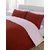 5Pc Reversible Duvet/Razai CoverSet 400 Thread Count Twin 100 Egyptian Cotton Burgundy/Lilac Solid By Hothaat