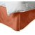 Super Soft And Elegant 1Pc Bed Skirt With 7 Drop Length 300 Thread Count Queen 100 Organic Cotton Brick Red Solid By Hothaat