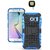YGS Tough Rugged Dual Layer Back Case with Kickstand for Samsung Galaxy S7 Edge-Blue With Photo Enhancing Flash Light