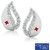 0.14ct Natural White Diamond Earring Stud 925 Sterling Silver Earrings ER-0116S