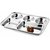 SILVER SHINE 5 IN 1 SOLID STAINLESS STEEL BHOJAN THALI. PACK OF 4