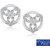 0.19ct Natural White Diamond Earring Stud 925 Sterling Silver Earrings ER-0201S