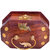 Craft Art India Brown Wooden  Decorative Jewelery / Jewellery Storage Box With Embossed Elephant