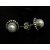 Sterling Silver Ear  Tops Studded with Pearl