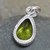 Beautiful Natural Stunning 5.5 Ratti Pear Shape Green Peridot 925 Sterling Silver Pendant