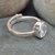 Beautiful 6.25 Ratti Cubic Zircon Adjustable Sterling Silver Ring For Men  Women HR343