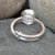 Beautiful 6.25 Ratti Cubic Zircon Adjustable Sterling Silver Ring For Men  Women HR343