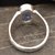 6 Ct Natural Blue Sapphire Sterling 2 Mark Silver Ring for Men CH301