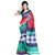 Kajal Sarees Multicolor Georgette, Art Silk Floral Print Saree With Blouse